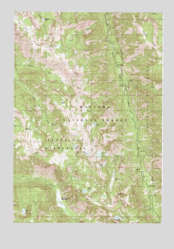 North Minam Meadows, OR USGS Topographic Map