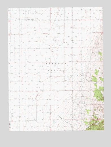 North of Eureka, NV USGS Topographic Map