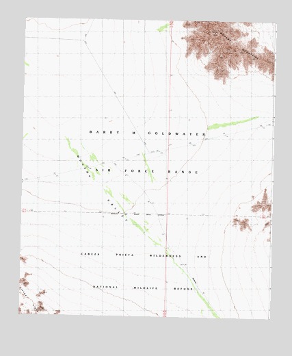 North of Isla Pinta, AZ USGS Topographic Map