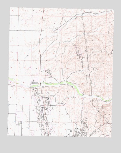 North of Oildale, CA USGS Topographic Map