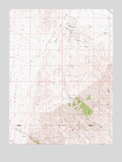North Peak, NV USGS Topographic Map