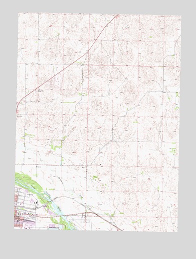 North Platte East, NE USGS Topographic Map