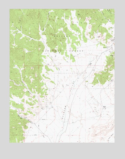Belmont West, NV USGS Topographic Map