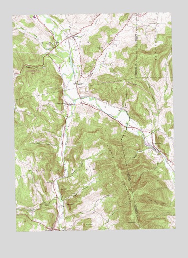 North Pownal, VT USGS Topographic Map