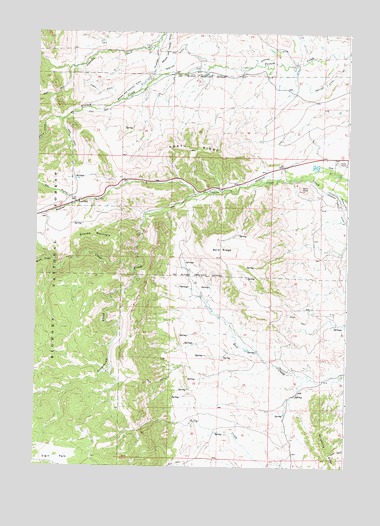 North Ridge, WY USGS Topographic Map