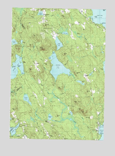 North Sebago, ME USGS Topographic Map