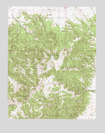North Shoshone Peak, NV USGS Topographic Map