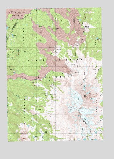 North Sister, OR USGS Topographic Map
