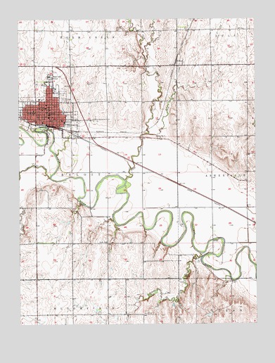 Beloit, KS USGS Topographic Map