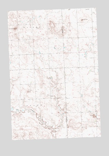 North Star Butte, ND USGS Topographic Map