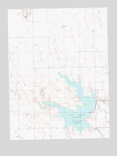North Sterling Reservoir, CO USGS Topographic Map