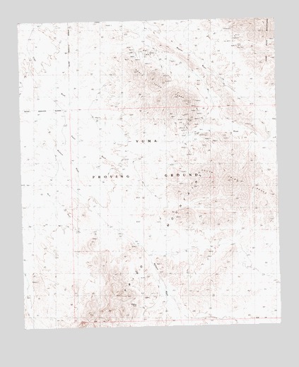 North Trigo Peaks, AZ USGS Topographic Map
