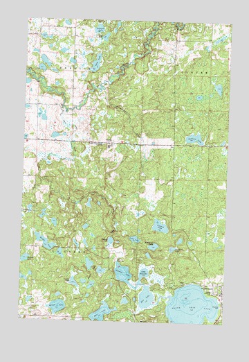 North Twin Lake, MN USGS Topographic Map