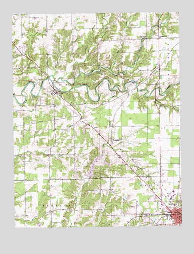North Vernon, IN USGS Topographic Map