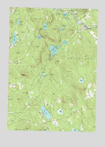 North Waterford, ME USGS Topographic Map