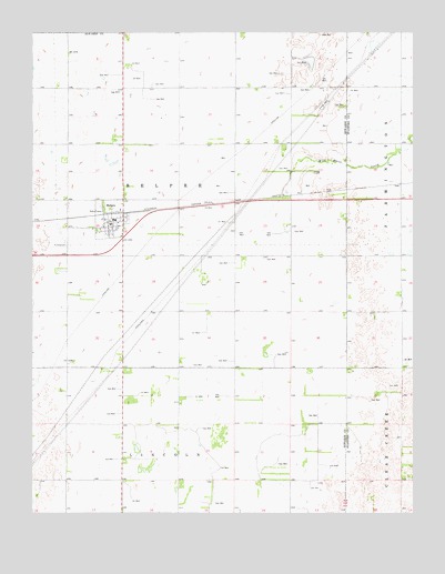 Belpre, KS USGS Topographic Map