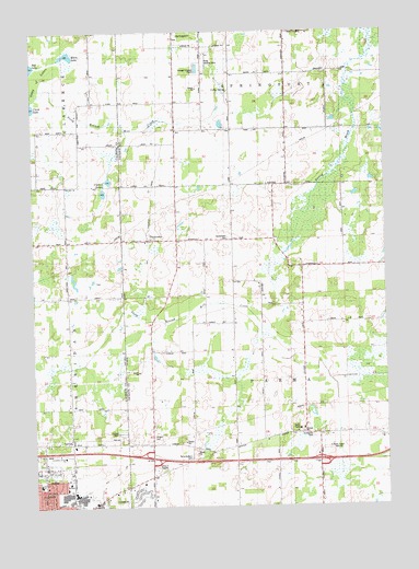 Northeast Albion, MI USGS Topographic Map