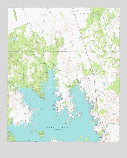 Northeast Lake Kemp, TX USGS Topographic Map