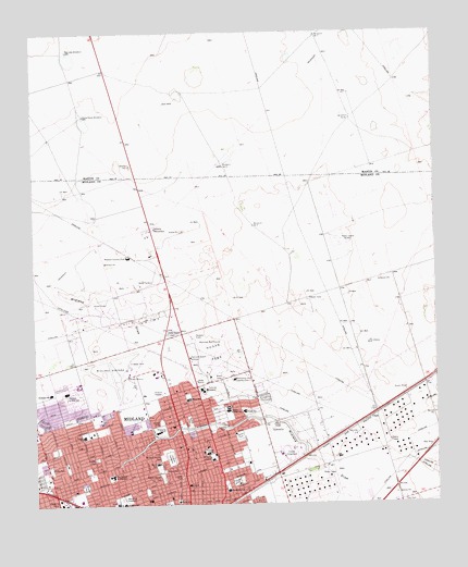 Northeast Midland, TX USGS Topographic Map
