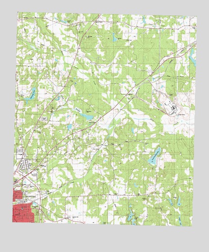Northeast Palestine, TX USGS Topographic Map