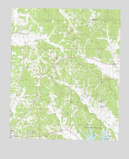 Northeast Pontotoc, MS USGS Topographic Map