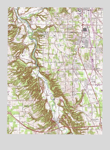 Northfield, OH USGS Topographic Map