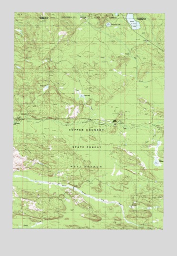 Northland NW, MI USGS Topographic Map