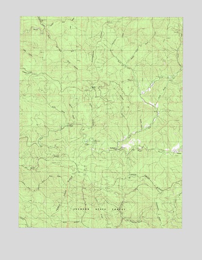 Northspur, CA USGS Topographic Map
