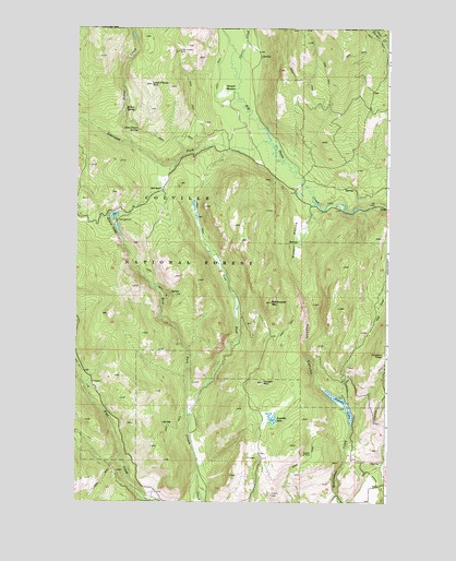 Belshazzar Mountain, WA USGS Topographic Map