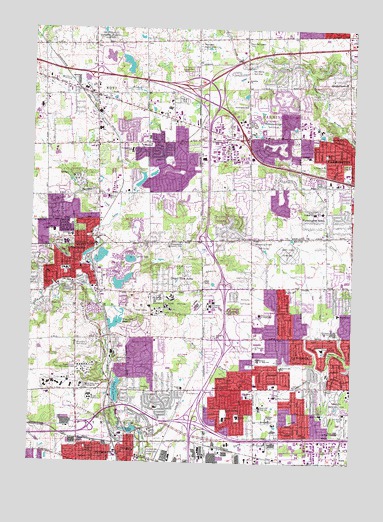 Northville, MI USGS Topographic Map