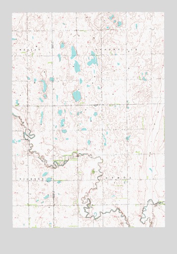 Northville SW, SD USGS Topographic Map