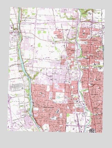 Northwest Columbus, OH USGS Topographic Map