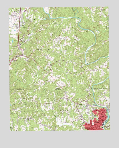 Northwest Eden, NC USGS Topographic Map