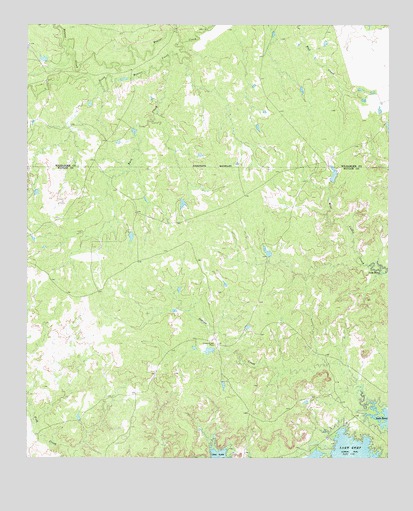 Northwest Lake Kemp, TX USGS Topographic Map
