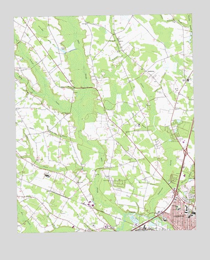 Northwest Lumberton, NC USGS Topographic Map