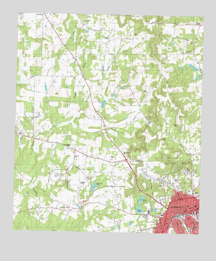 Northwest Palestine, TX USGS Topographic Map