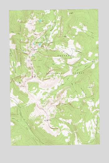 Northwest Peak, MT USGS Topographic Map