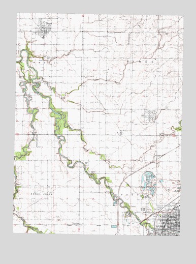 Northwest Pontiac, IL USGS Topographic Map