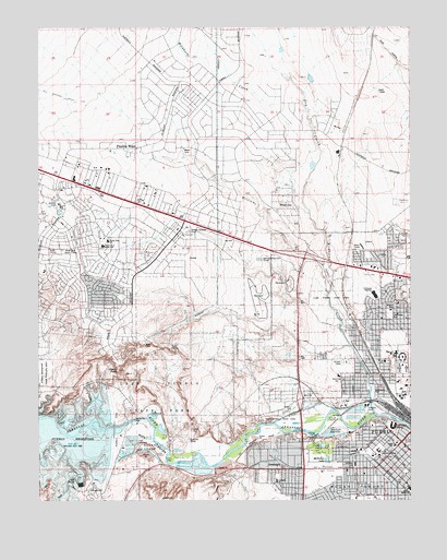 Northwest Pueblo, CO USGS Topographic Map