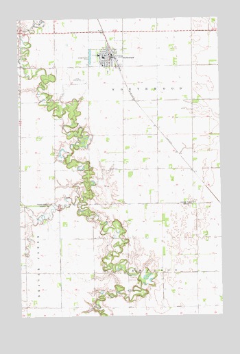 Northwood, ND USGS Topographic Map