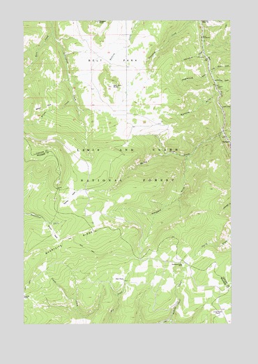 Belt Park Butte, MT USGS Topographic Map