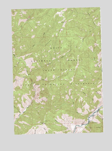 Norton Ridge, ID USGS Topographic Map