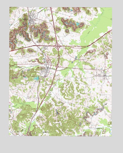 Nortonville, KY USGS Topographic Map