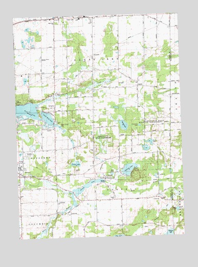 Norvell, MI USGS Topographic Map