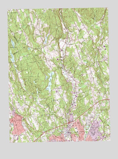 Norwalk North, CT USGS Topographic Map