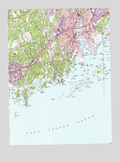Norwalk South, CT USGS Topographic Map