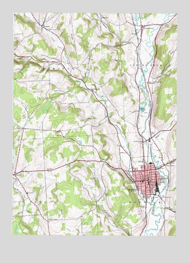 Norwich, NY USGS Topographic Map
