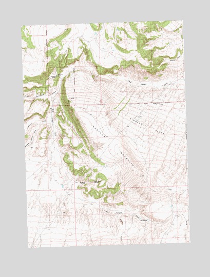 Nostrum Mountain, WY USGS Topographic Map