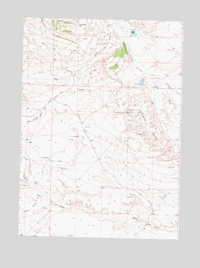 Notches Dome, WY USGS Topographic Map