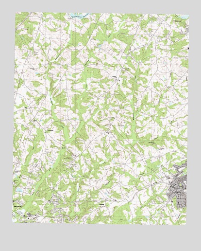 Belton West, SC USGS Topographic Map
